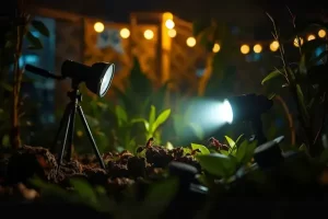 Guias de Montagem de Flash Portátil Adaptado para Microfotografia Noturna de Formigas Cortadeiras em Jardins Urbanos